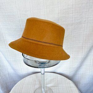 VINTAGE Rare! Bailey Wool Felt Bucket Hat Eclectic 90s Y2k Funky